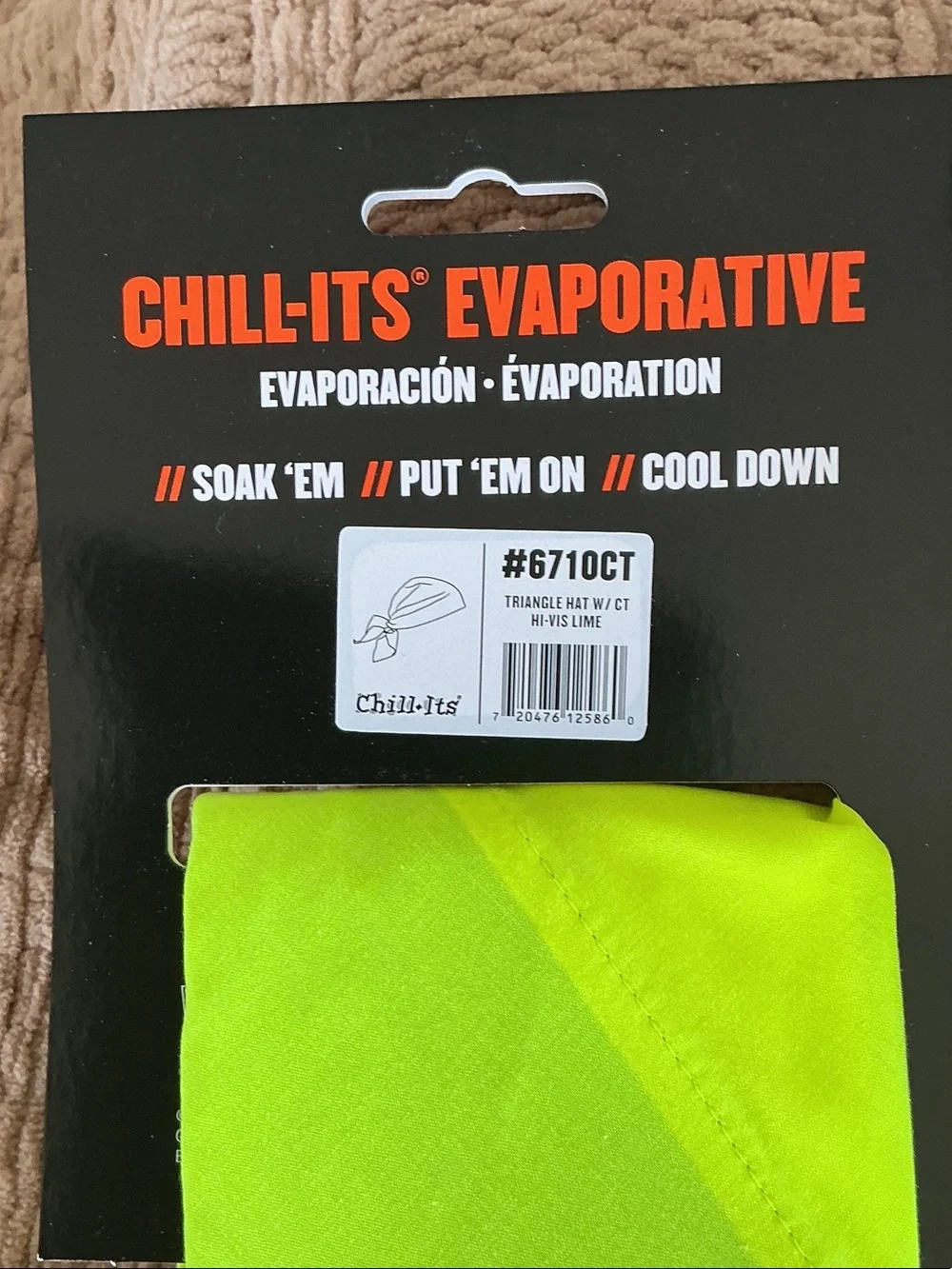 Chill-Its Evaporative Cooling Neck Gaiter - High-Vis Yellow 2x